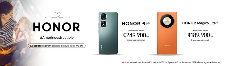 Para este Día de la Madre HONOR trae excelentes ofertas para sus productos insignia tanto en tiendas HONOR como en operadores